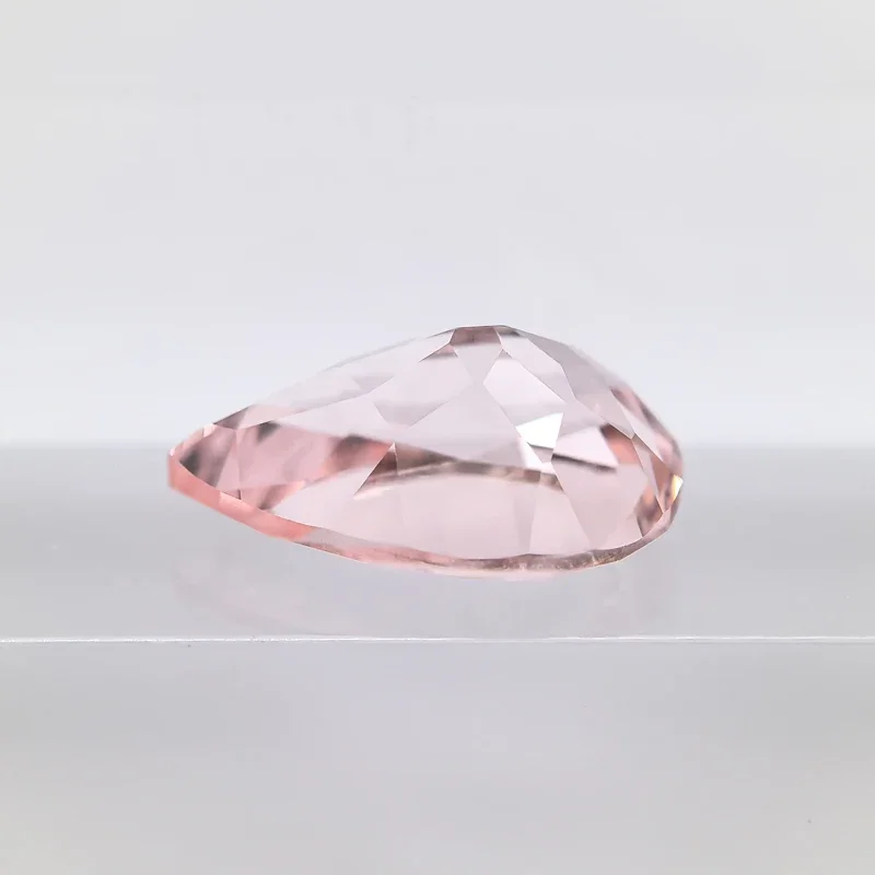 Top Lab Grown Sapphire Morgan Pink Color Pear Shape VVS1 Charms DIY For Jewel Making Materials Selectable AGL Certificate