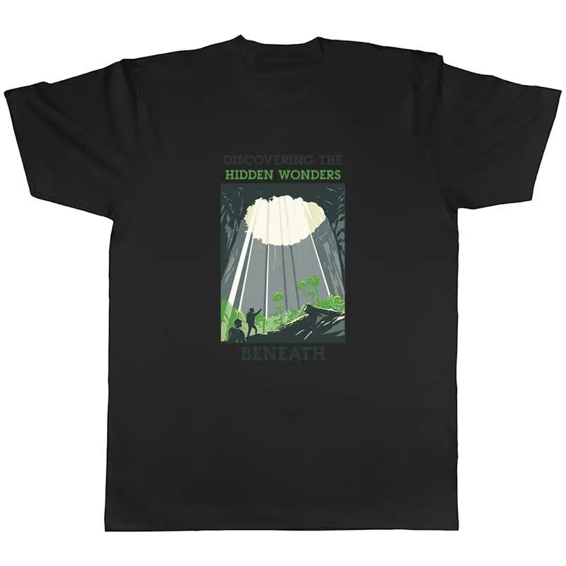 Caving Caver Mens TShirt Discovering the Hidden Wonders Beneath Tee Gift