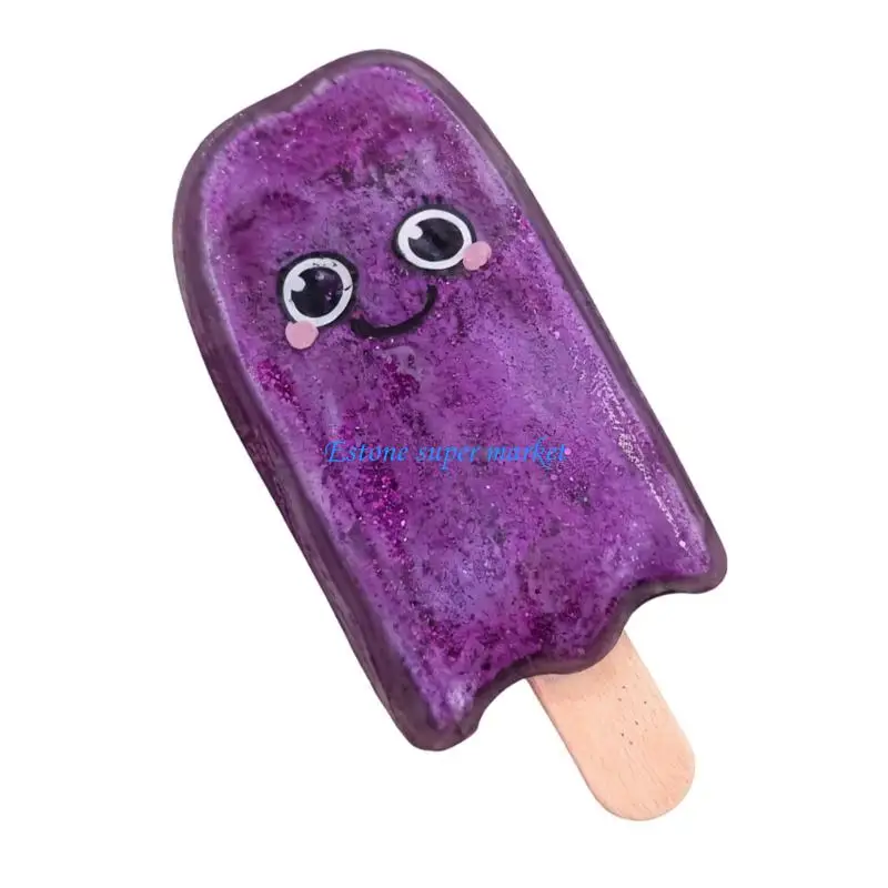 090B Unique Ice Lolly Stress Ball Rubber Squished Toy With Ergonomic Grip Design For Different Ages Multipurpose Jelly Ice