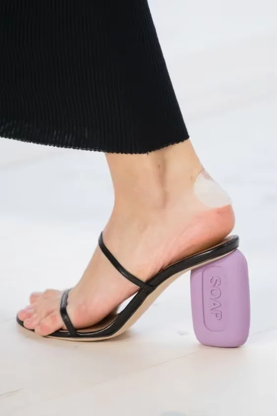 Open Toe Egg Rose Floral Thin High Heel Belt Slippers Women Ladies Summer Luxury Slingback Shoes Party Strange Style Sandals