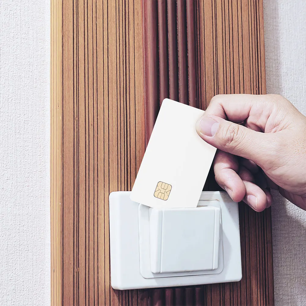 Cartões ic de 20 peças, chip em branco, cartões de contato de pvc para sistema de controle de acesso, fechaduras de acesso, chaves de carro, alto desempenho, durável