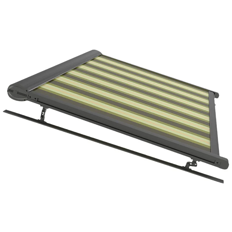 

Aluminum alloy electric canopy leisure sun room shading roller shutter ceiling pavilion automatic retractable canopy