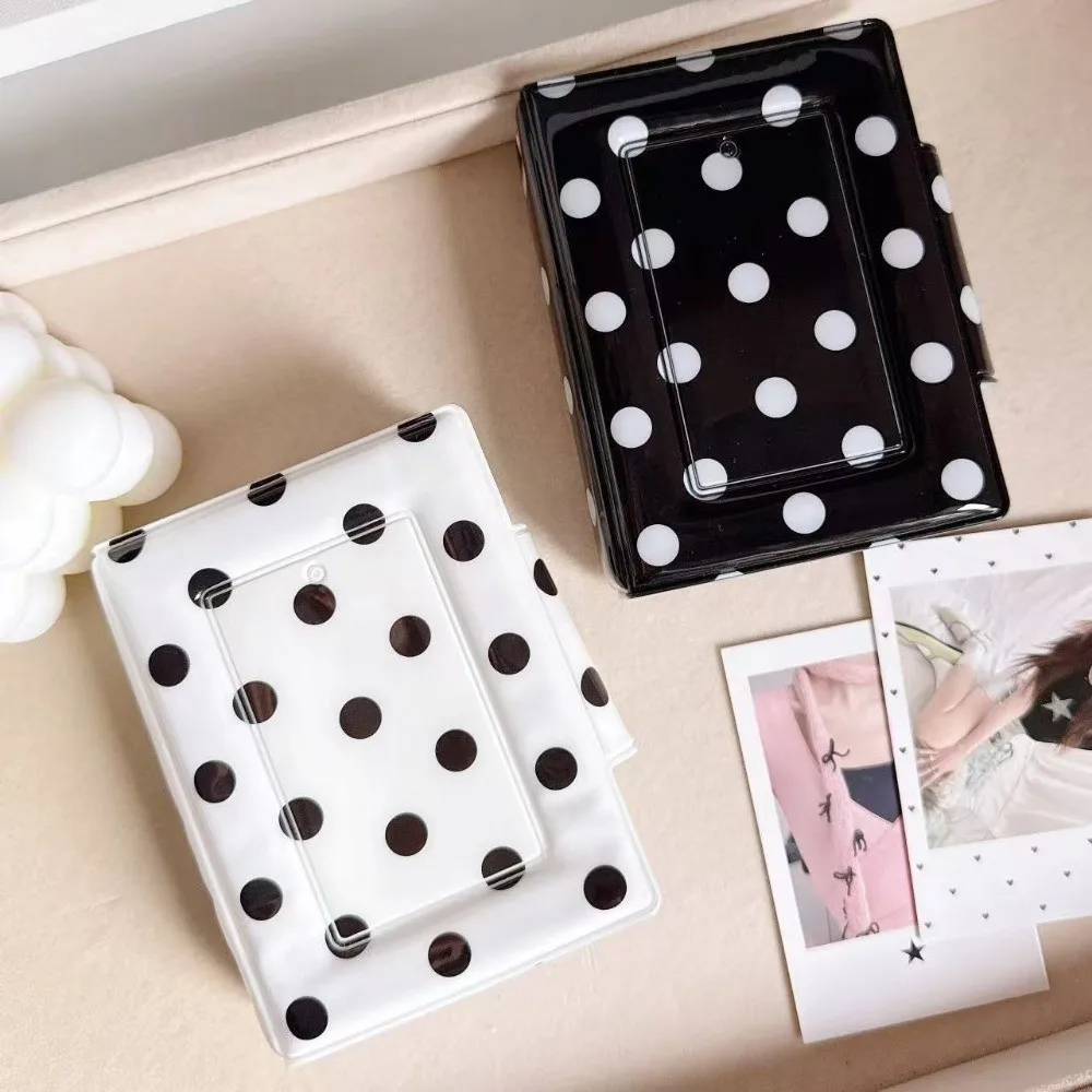 Kawaii Polka Dot Photo Album 40 Slots 3 Inch Photocard Holder Collectible Idol Picture Storage Book