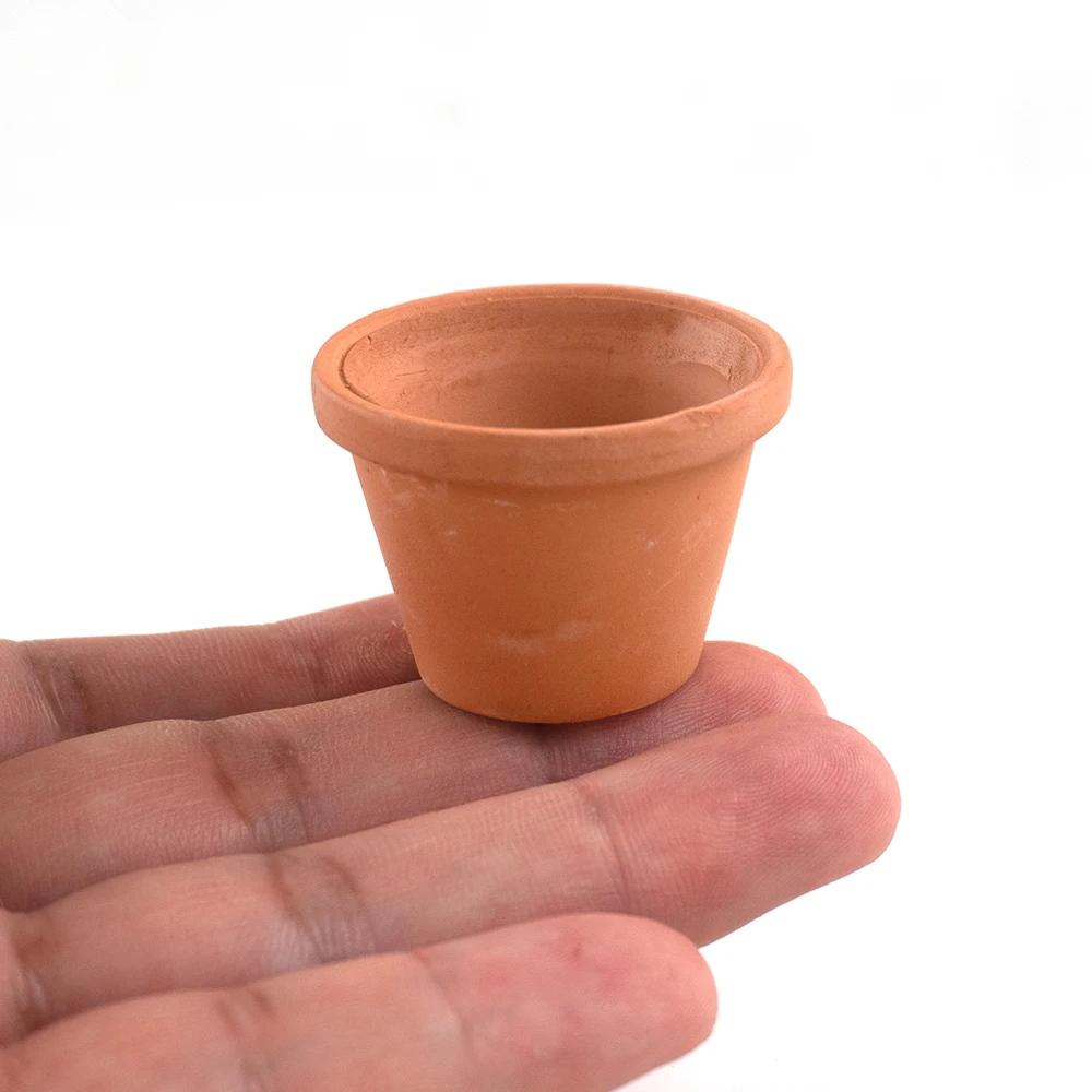 1/12 Puppenhaus Miniatur Keramik Blumentopf Simulation Möbel Vase Modell Spielzeug für Mini Dekoration Puppenhaus Zubehör