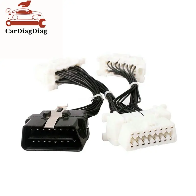 

High Quality OBD2 OBD 2 OBD II Splitter Extension Y cable 1 To 3 Female 16 Pin Scanner Connector Diagnostic