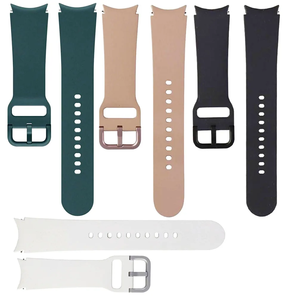 Genuine Silicone Watchband Samsung Galaxy Watch 4 & Watch 4 Classic Sport Silicone Band Wrist Strap 20mm Medium/Large (S/M)