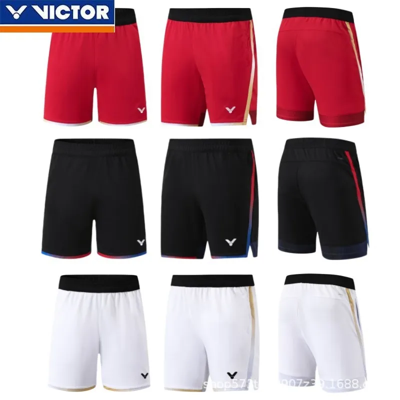 Victor's New Badminton Jersey Men's and Women's Shorts Quick-drying Children's Sportswear Running Training Shorts Casual Pants