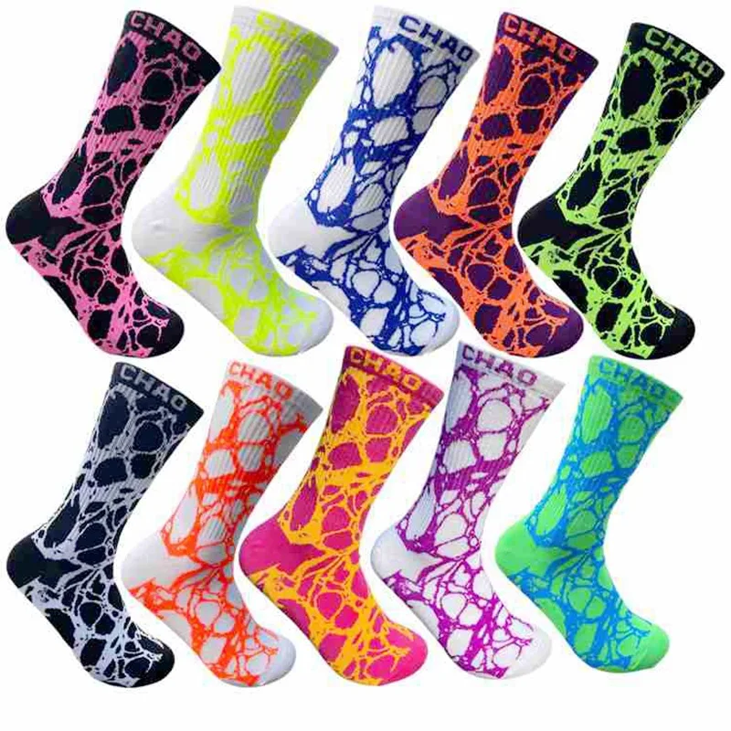Calcetines de tubo medio teñidos para hombres y mujeres, Europa y América callejera de marcas de moda, INS sports, hip-hop, skateboarding