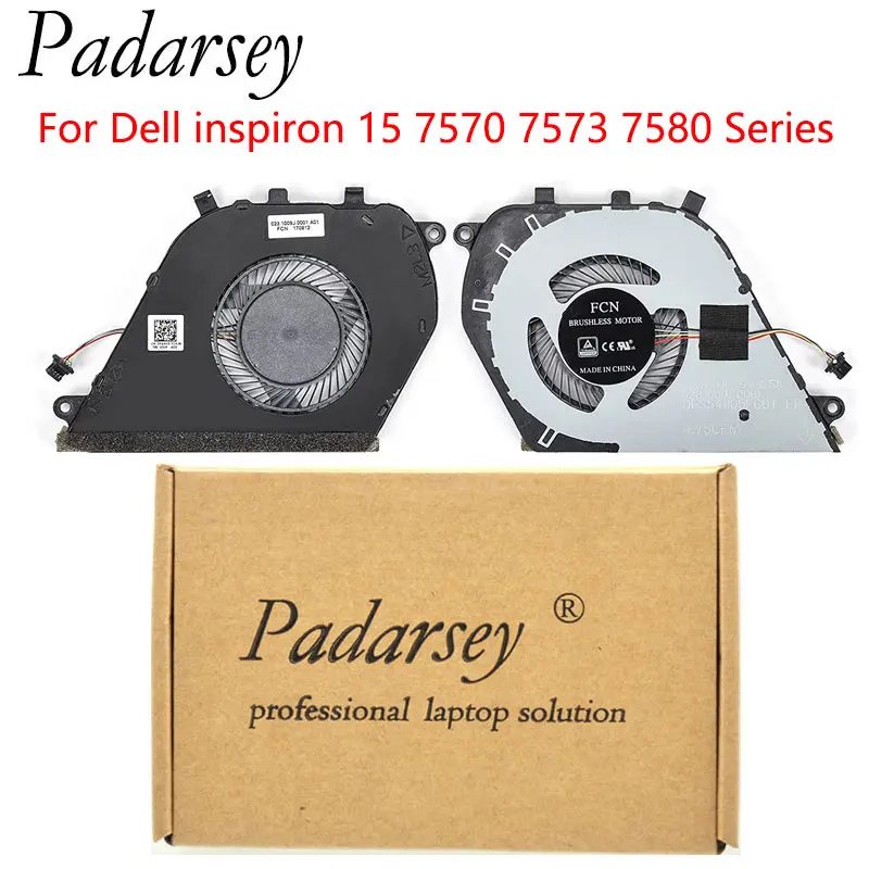 Padarsey New CPU Cooling Fan Replacement For Dell inspiron 15 7570 7573 7580 Series Laptop P/N: 0Y64H5 Y64H5