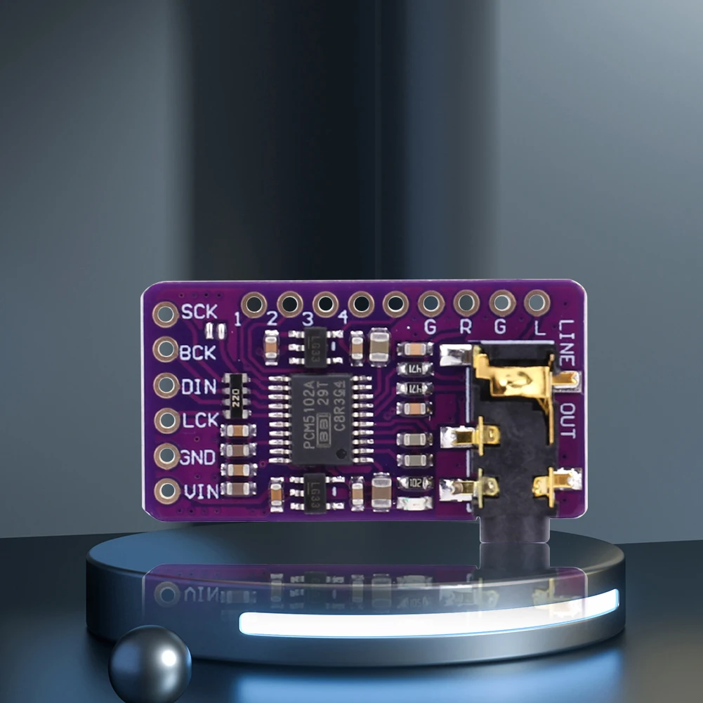 High Quality Interface I2S PCM5102A DAC Decoder GY-PCM5102 Module Upgrade Your Raspberry Pi Audio Experience