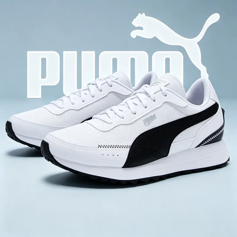 Puma men's and women's official genuine black and white retro casual shoes for summer sports shoes 397432-05