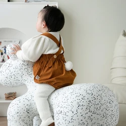 Chaise de poney de célébrité d'internet pour des enfants, jouets créatifs de bande dessinée, protection de l'environnement de jardin d'enfants, chaise d'animal