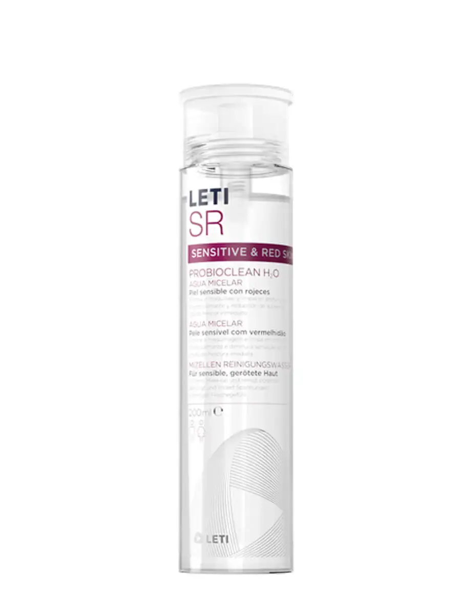 Letisr probio clean h2o micellar water 200ml-cleaning for skins with rosacea.