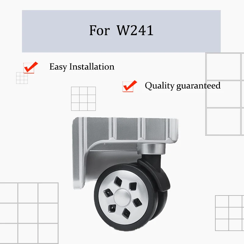 

For W241 Model 360° Rotating Luggage Wheels—Heat-Resistant, Non-Slip Cabin Case Replacement Wheels