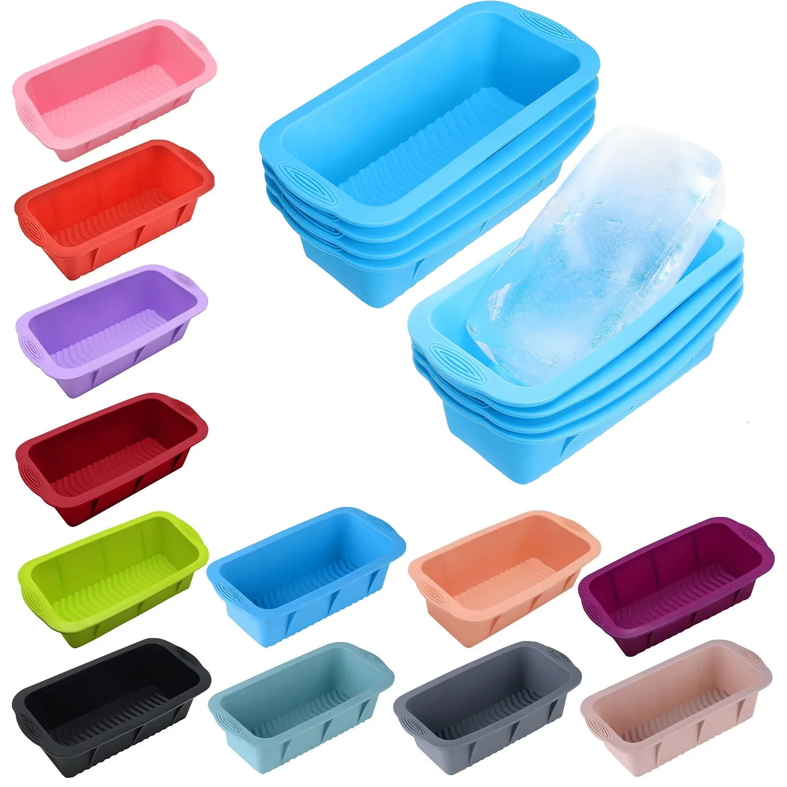 

Silicone Large Ice Cube Molds 2.4lb Reusable Silicone Ice Crate Efficient Freezing Ice Bath Large Ice Cube Mold Ice Bucket