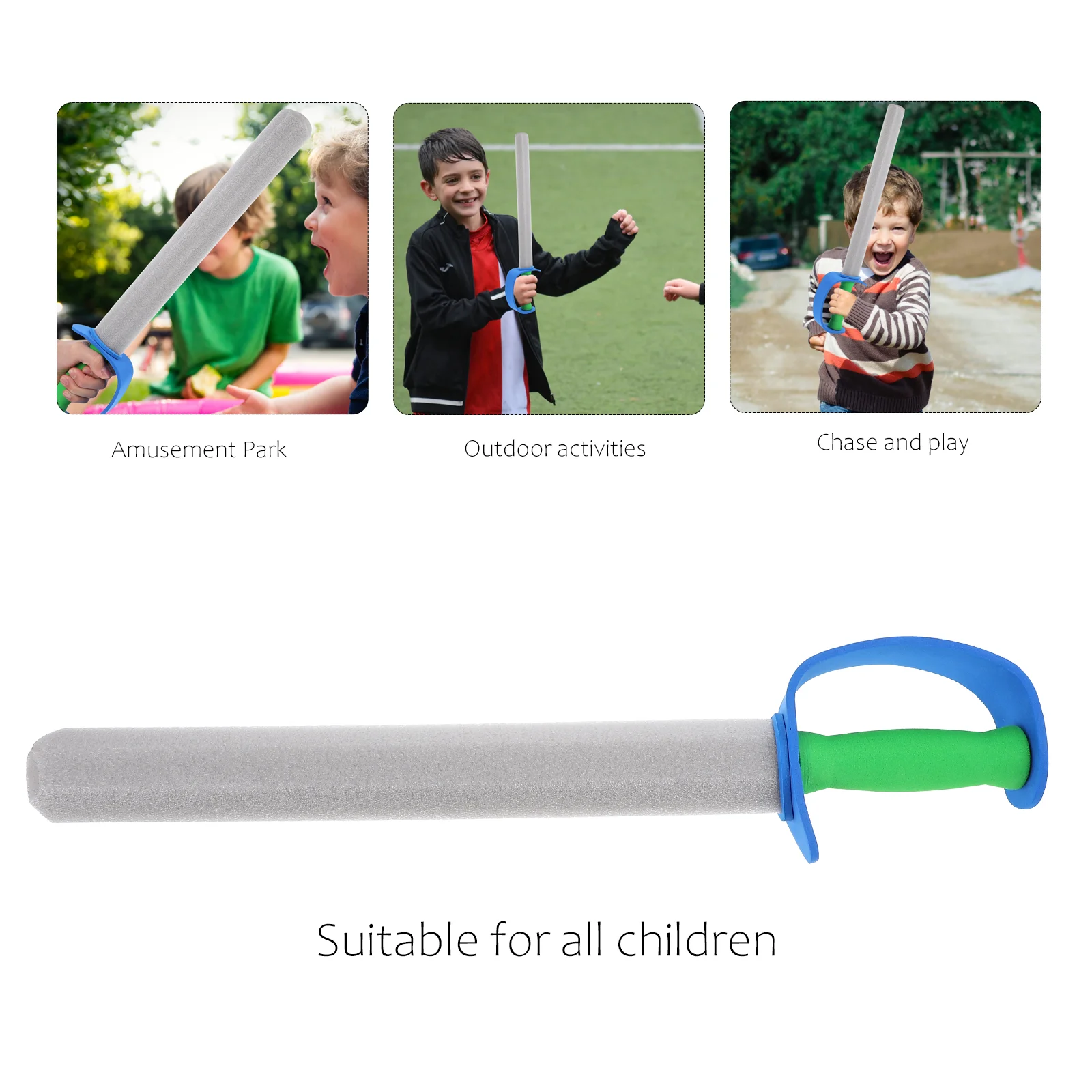 2 Pcs Children\'s Foam Sword Children’s Toys Fencing Training Tool Pirate Kids Playthings for