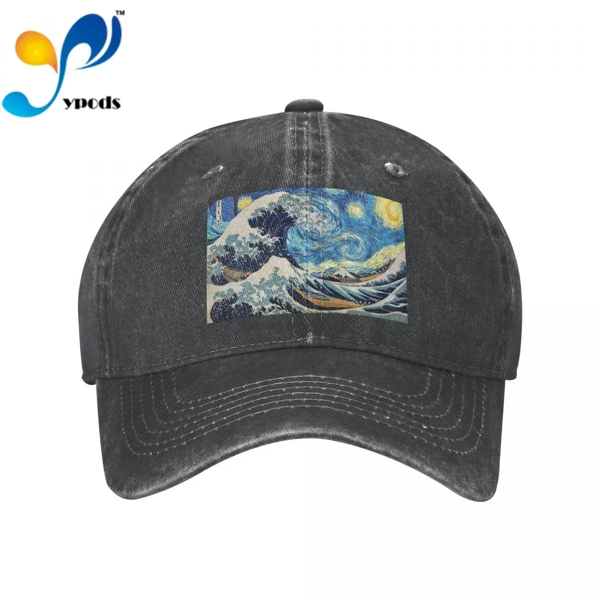 

New Brand Anime The Great Retro Wave Cartoon Styles Snapback Cap Cotton Baseball Cap Men Women Dad Hat Trucke