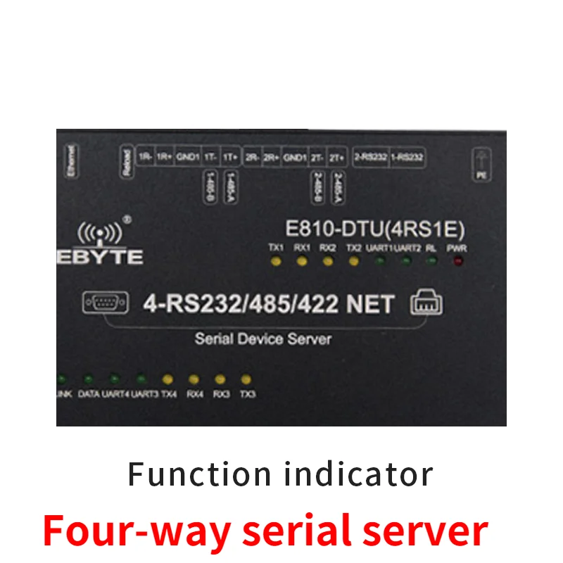 

RS422 RS485 RS232 Ethernet Serial Port Server Modbus 4 Channel E810-DTU(4RS1E) 32bit Processor RTU UDP TCP DataTransceiver