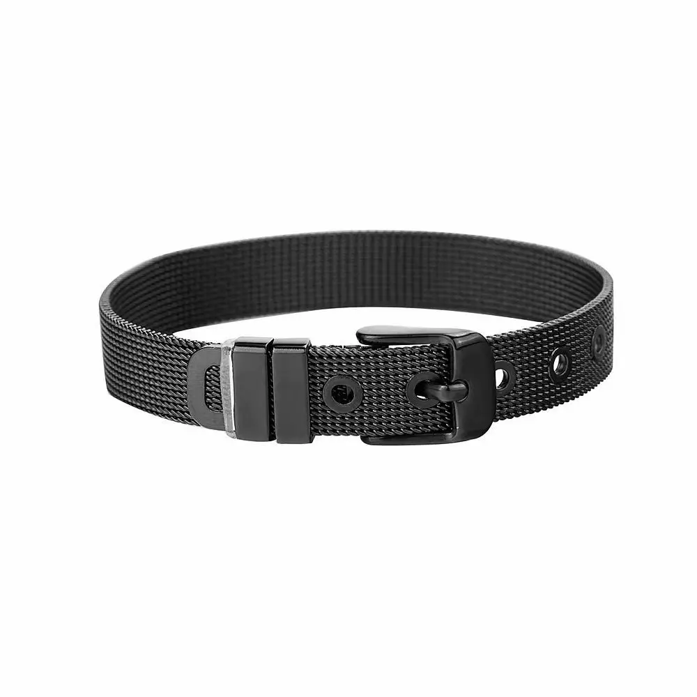 

Personality Bangle Titanium Steel Hip Hop Hand Ring Korean Style Bracelet Unisex Wrist Accessories Mesh Watch Strap Bracelet