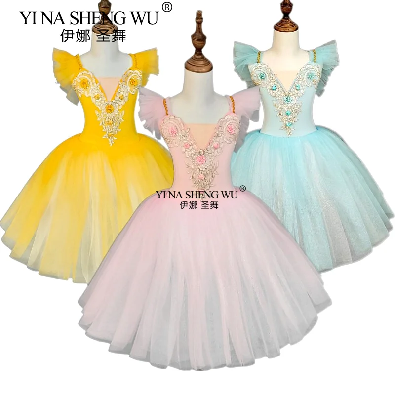 Balletjurken voor kinderen, dansjurken voor meisjes, programma's voor kinderen, collectieve prestatiekostuums, dansvoorstellingkostuum