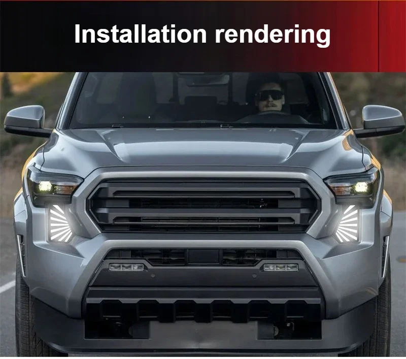 DRL For Toyota Tacoma 2024 2025 Car Led Daytime Running Light Front Fog Lamp Modification Dynamic Turn Signal Accessories detail image 13