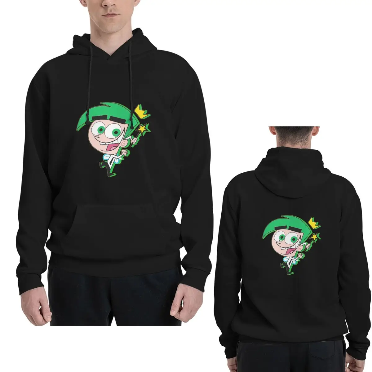 Fairly Oddparents Cosmo هوديس الرجال النساء بلوزة كاجوال بلوزات Harajuku كم طويل ملابس الشارع الشهير الخريف الشتاء