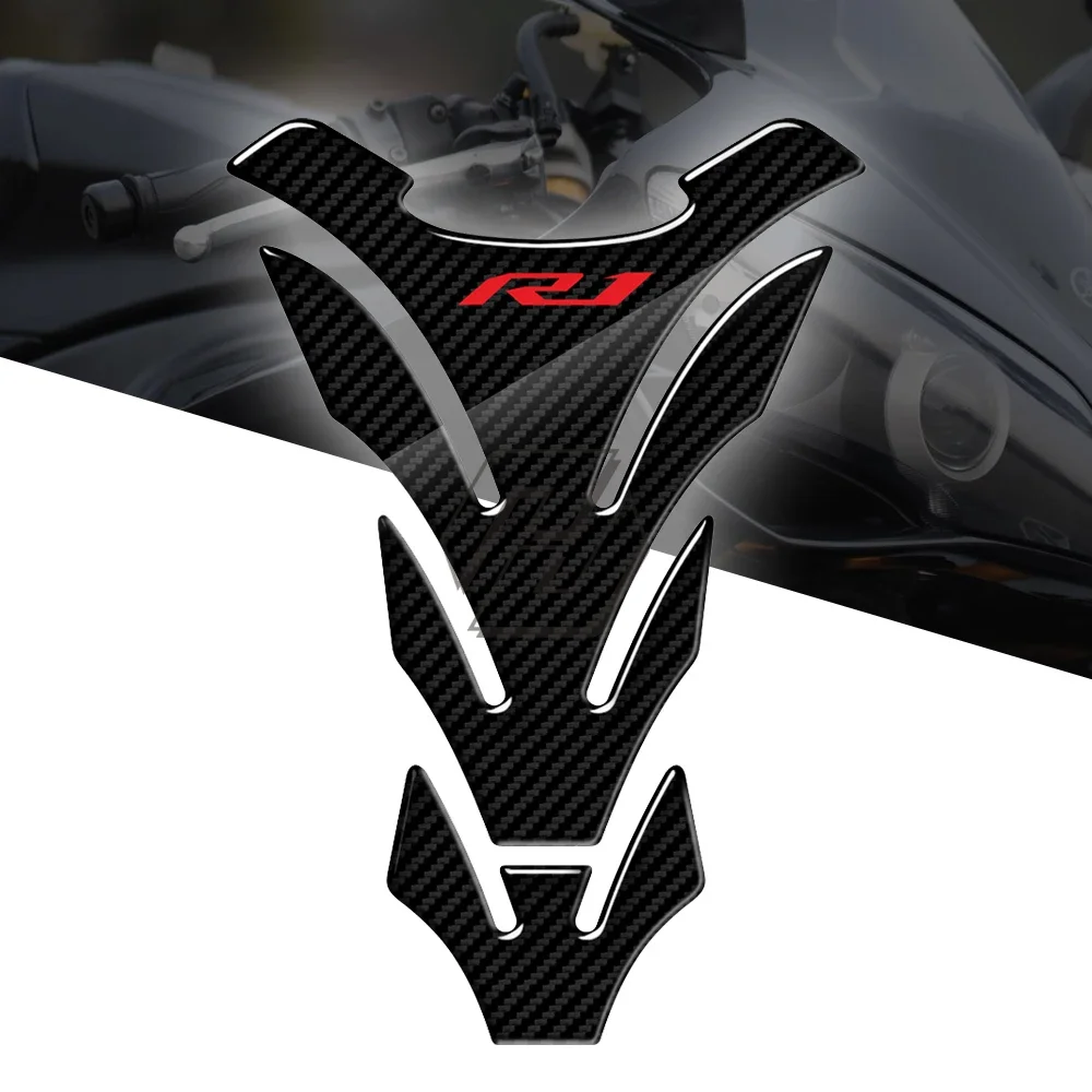 

3D Resin Motorcycle Tank Pad Protector Stickers Case for Yamaha R1 YZF-R1 2017-2021