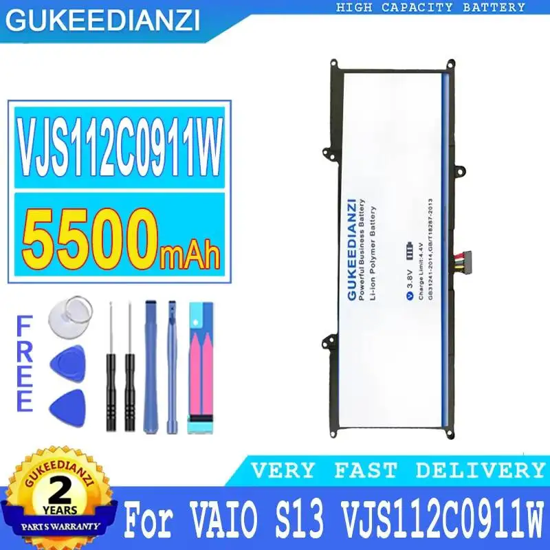

Tablet Battery Safe Long Lasting 5500mAh For Sony Vaio S13 VJS112C0911W VJS132C0711B VJS131C0211S VJS112C0111B VJ8BPS52
