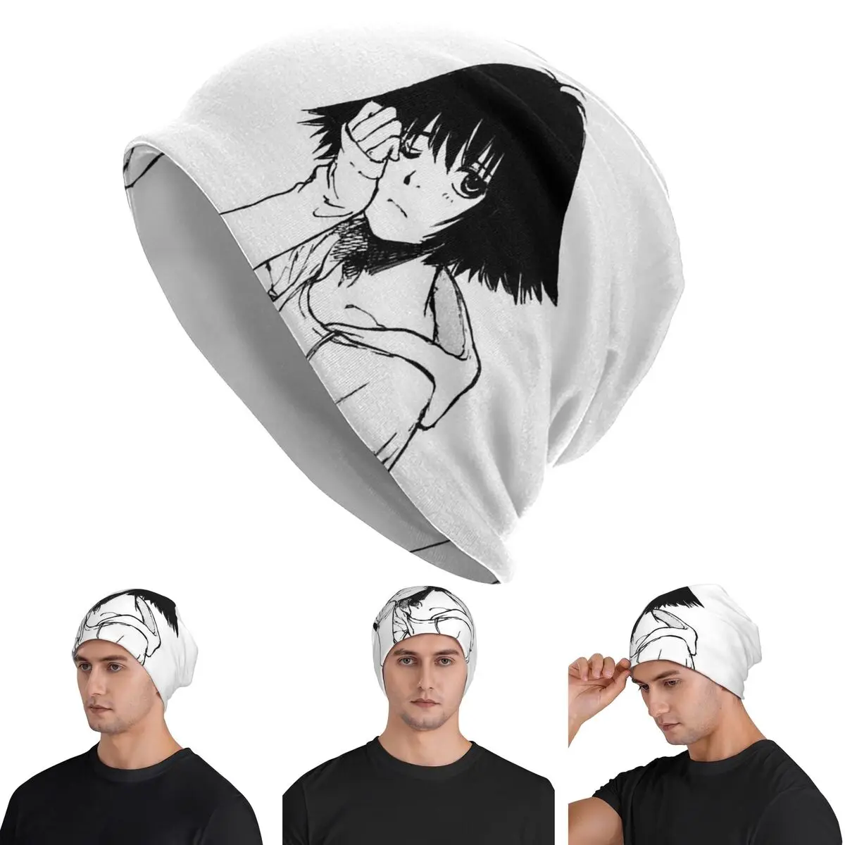 Manga Anime Kei Roume Sing Yesterday  Unisex Adult Beanies Caps Knitted Bonnet Hat Warm Hip Hop Autumn Winter  Skullies Hats