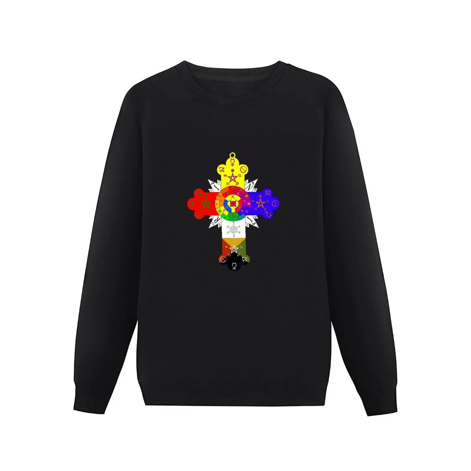 Rosy Cross Lamen - Rosicrucian Pullover Hoodie korean style clothes autumn sweatshirt