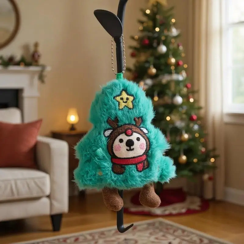 

Милый мультфильм плюшевая елочная кукла кулон креативный рюкзак подвесной орнамент декоративный