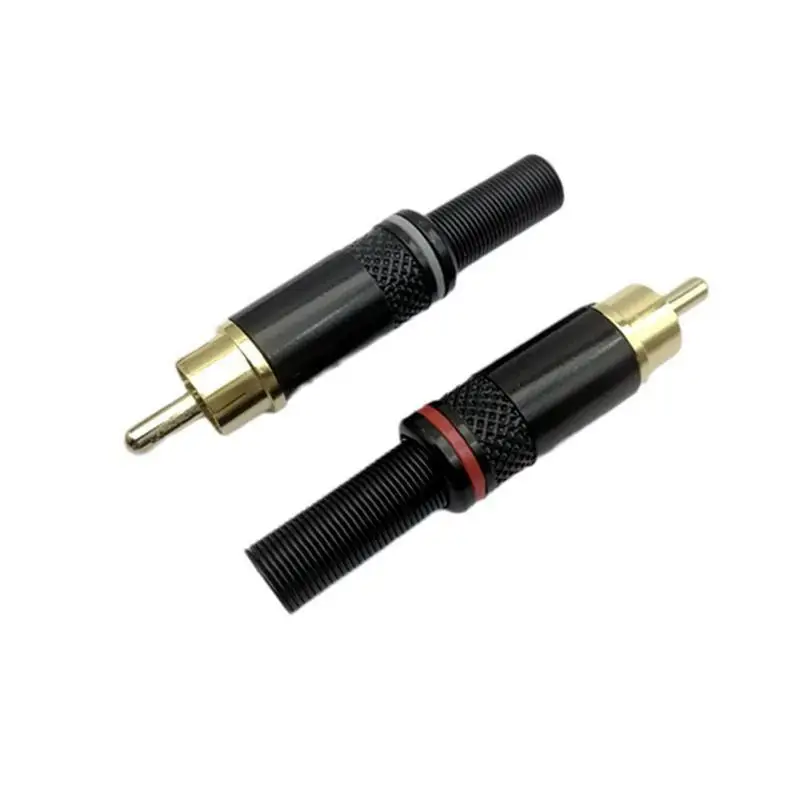 Audio Video Connector Audio Connector Plug Audio Connector Adapter Male Plug For Speaker Wire Audio/Video Receiver And Sound
