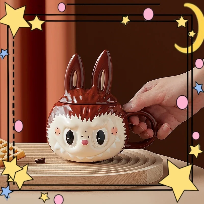 

Labubu Cup Ceramic Mug Authentic Birthday Gift Trendy Toy Cup Collectible Figure Anime Cosplay Accessories Kawaii Cute Gift