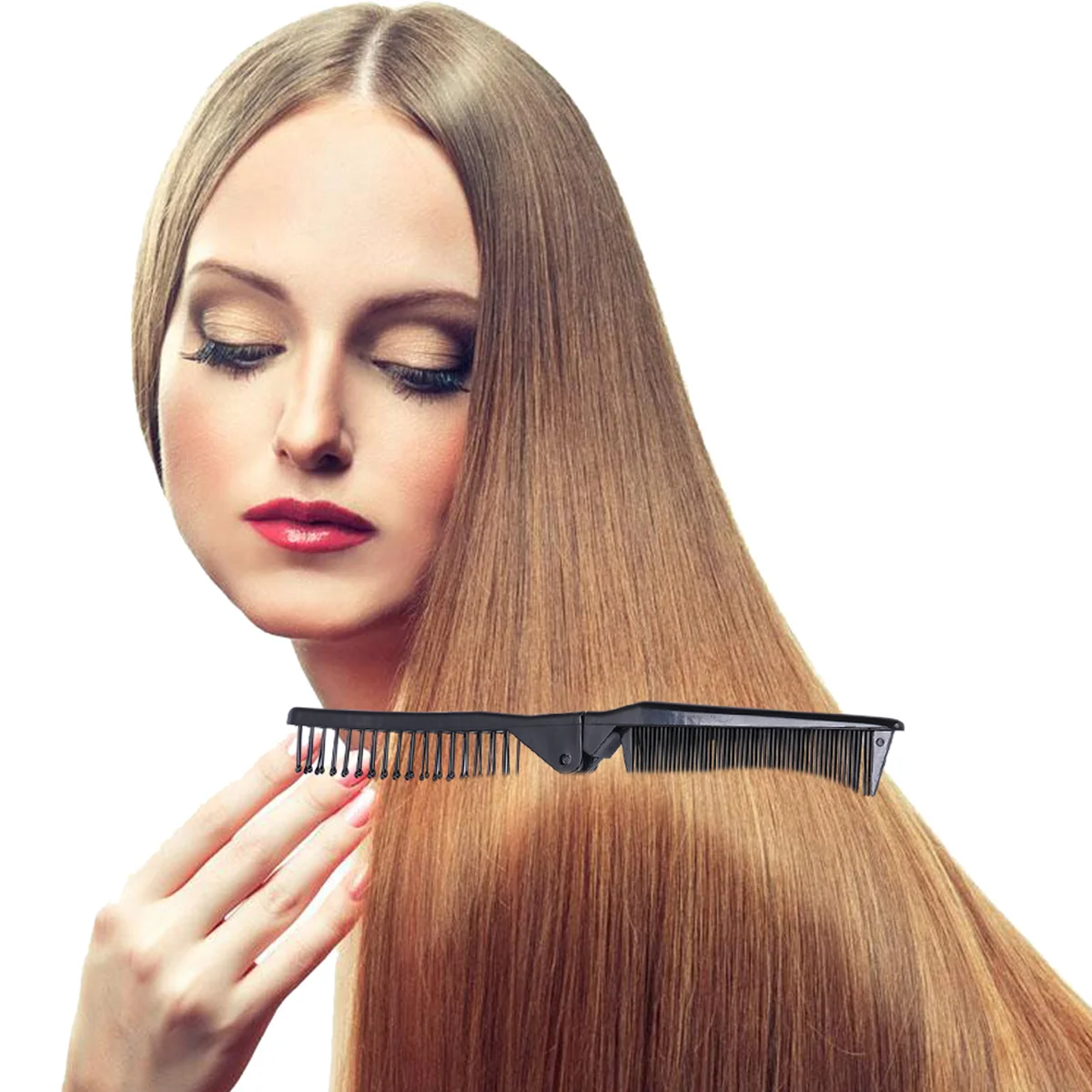 

6Pcs Anti-Static Folding Hair Comb Double Headed ABS Comb Set High Temperature Resistance Detangling Tool for Home