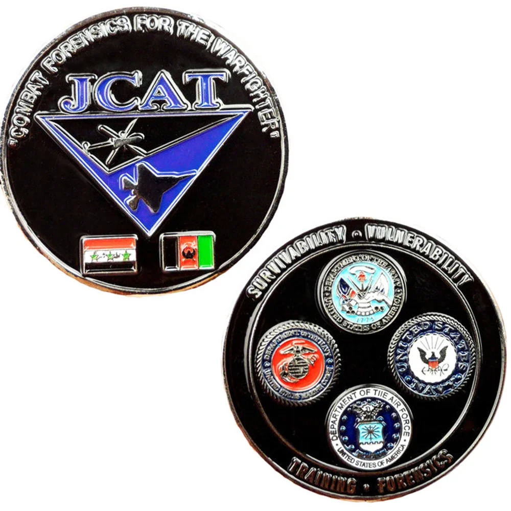 

US NAVY ARMY AIR FORCE TRAINING FORENSICS COMBAT WARFIGHTER COMMEMORATIVE JCAT COIN
