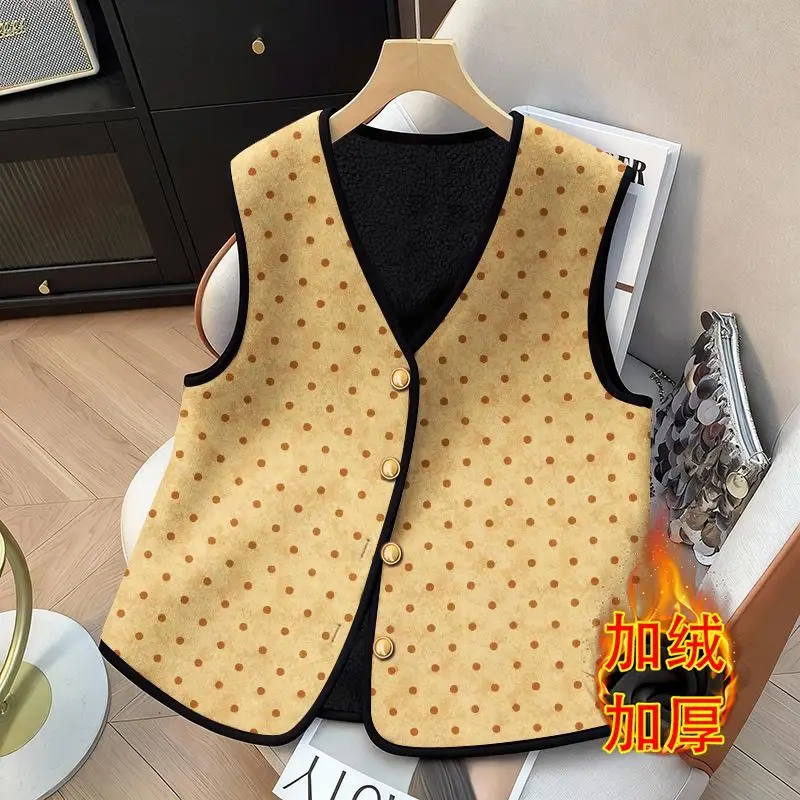 

Бархатный утолщенный теплый жилет 2022, осень и зима, новая морозостойкая куртка, жилет, кардиган на пуговицах, топ