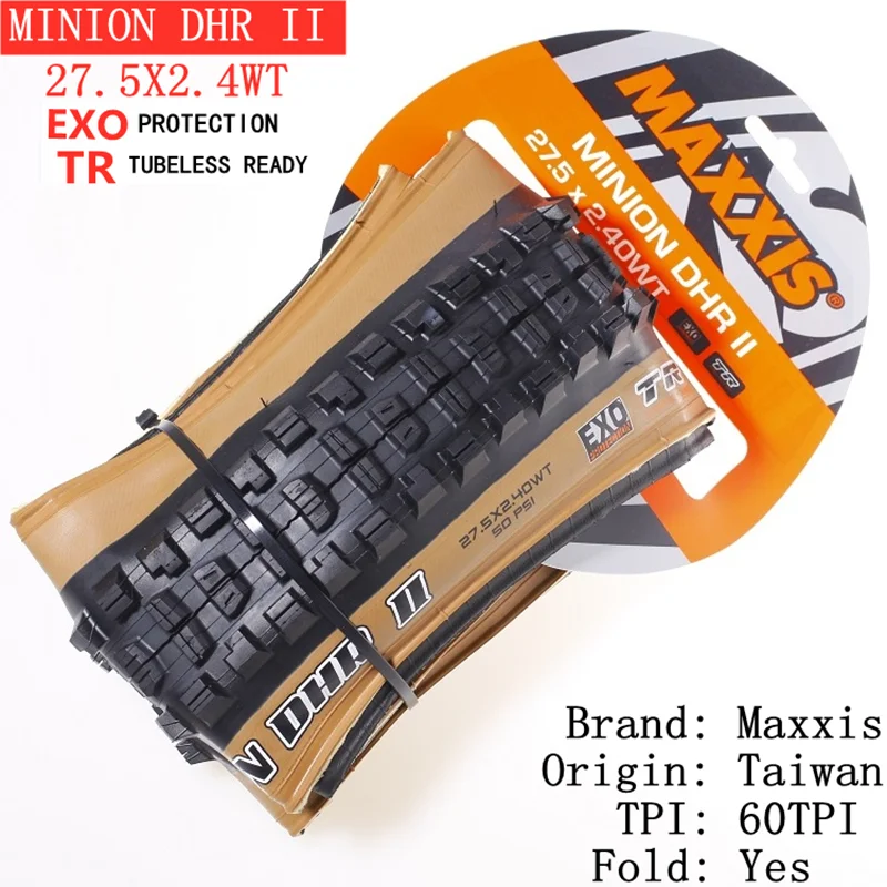 Maxxis Minion DHR (M327ru) 26/27,5/29 cali, składana opona zjazdowa do roweru górskiego, bardziej odporna na zużycie i mocniejsza narożnik