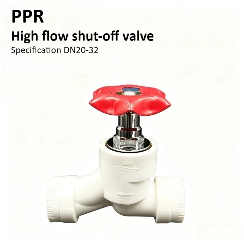 PPR Lifting Globe Valve S-type High Flow Hot Melt Iron Handwheel Direct Gate Valve Globe Valve Water Pipe Fittings