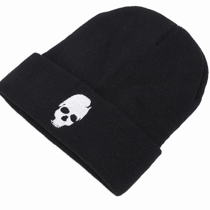 Black Skeleton Beanie Beanies Winter Hat for Men\'s Winter Warm Hat Cool Skulls Black Hip Hop Warm Knitted Hat for Men Beanies