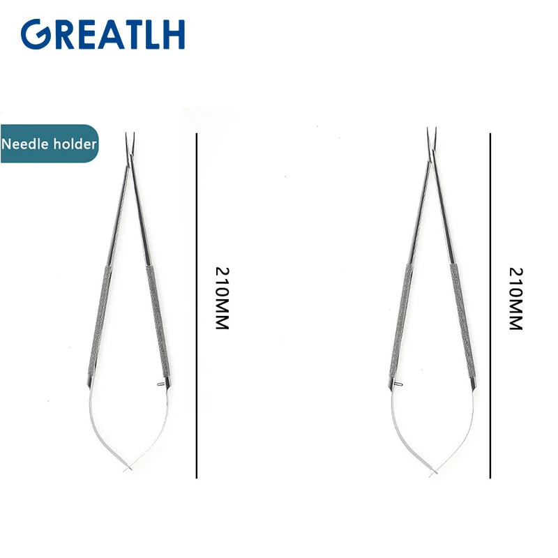 21cm Stainless Steel Ophthalmic Needle Holder Autoclavable Micro Suturing Tool Ophthalmic Instrument