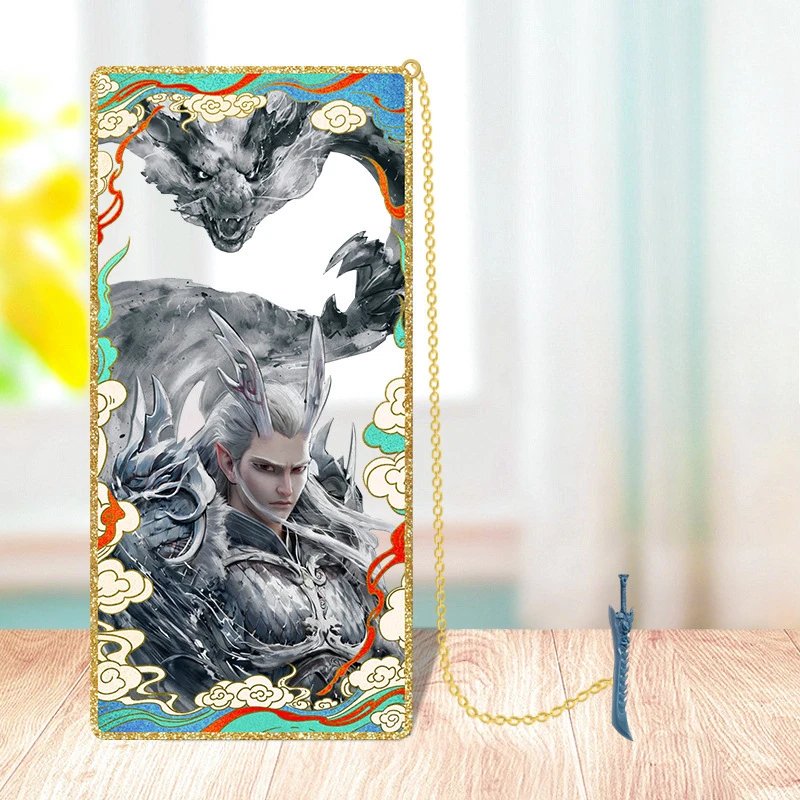 Nezha: The Devil Boy's Sea Fury Hollow Metal Bookmark - Creative Student Stationery Display Gift