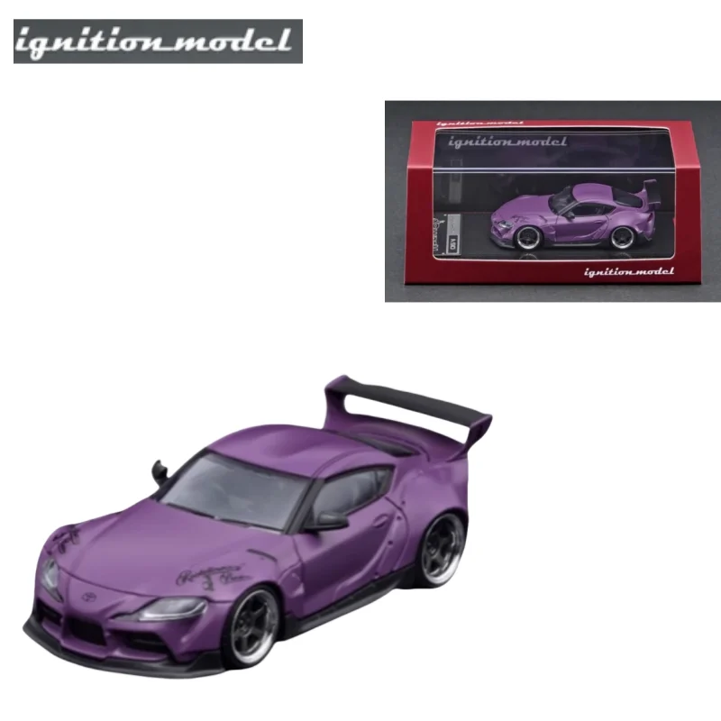 

In stock 1:64 PANDEM Rocket rabbit Toyota Supra A90 die-cast miniature alloy car model, boys' toy, adult collectible ornament.