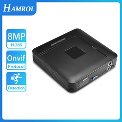 HAMROL CCTV NVR 9CH/16CH/32CH 4K Mini Network Video Recorder H.265 Surveillance Recorder P2P IE Cloud Face Detection Xmeye