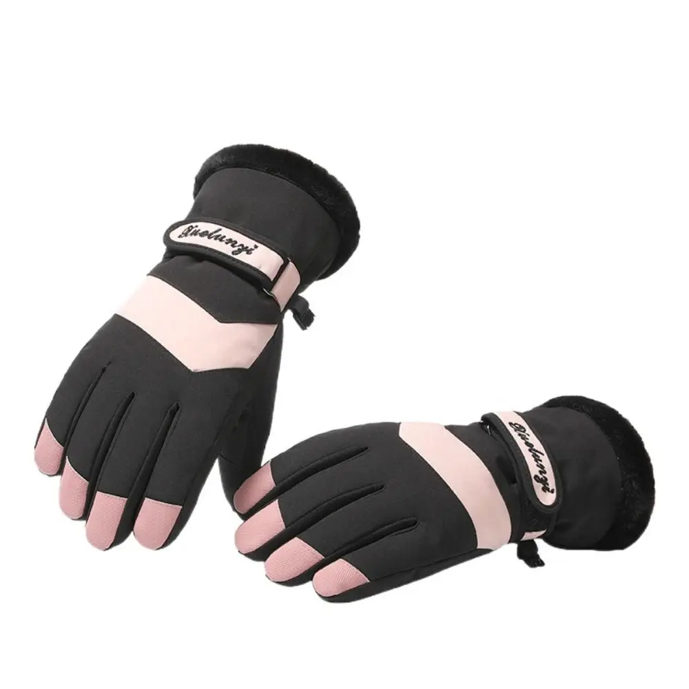 

Уличные женские лыжные перчатки с сенсорным экраном, утепленные ветрозащитные водонепроницаемые зимние перчатки, нескользящие женские перчатки для катания на снегу, сноуборде