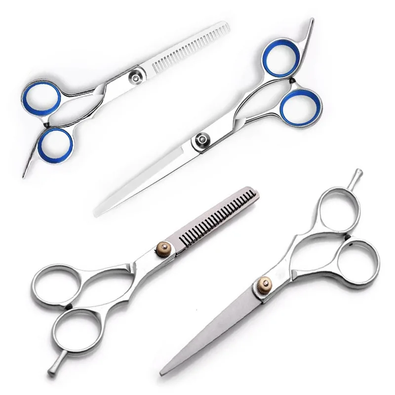 Stainless Steel Scissors for Hair Thinning and Cutting Clipper 6 inches Hairdressing Products Haircut Trim Hairs Cutting Barber