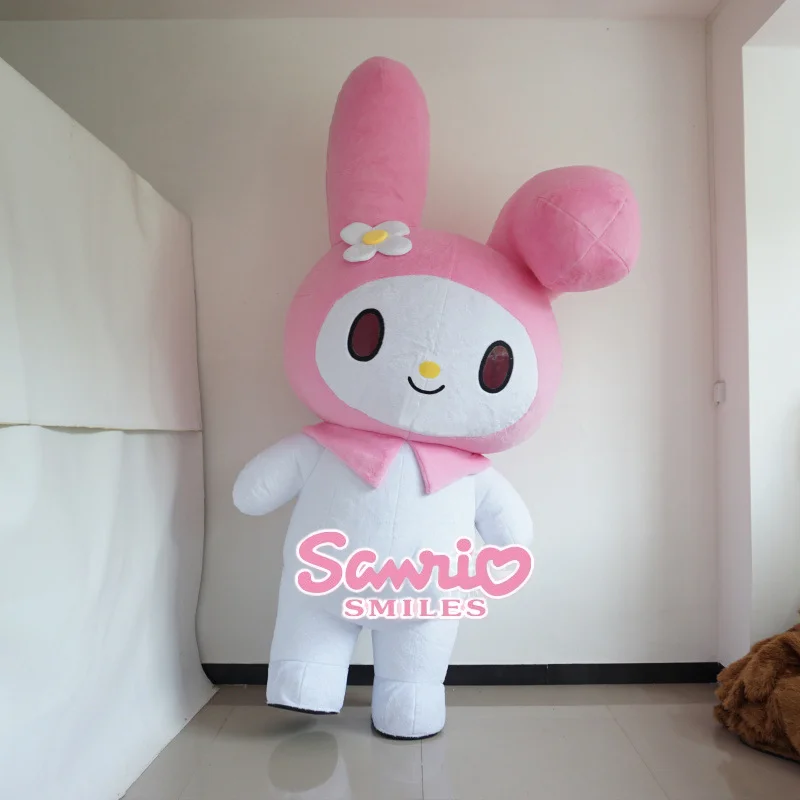 1:1 Sanrio Character Kuromi Hellokitty Anime Figures Cosplay Costume Inflatable Cartoon Doll Cute Cinnamoroll Halloween Costume