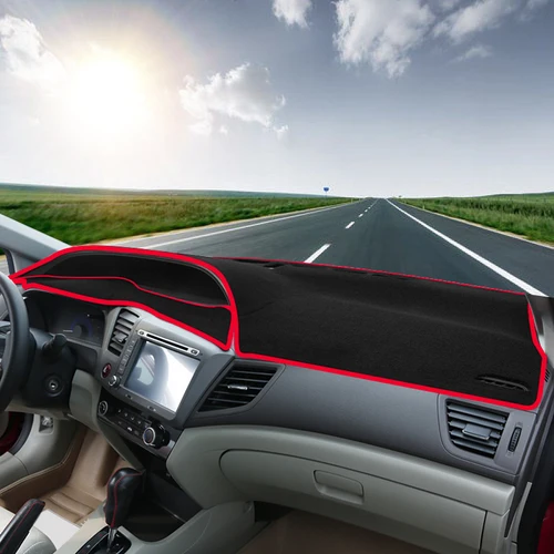 Imagen 2 del producto Para Honda Civic 9th 2012 2013 2014 2015 Civic 9 tablero de coche parasol cubierta estera evitar accesorios de almohadilla de luz