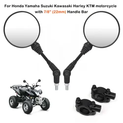 2pcs 10MM Round Motorcycle Rear Mirror Folding for KTM Mirror Motocross Accessories for Scooter Bike Rearview Mirror