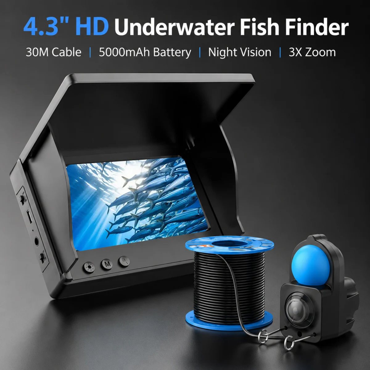 

AOERWEI Underwater Fishing Camera 1080P HD Fish Finder With Infrared Lights Portable IP68 Waterproof For Ice Lake Fishing