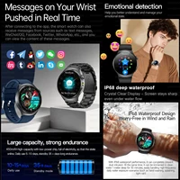 2026New AI-Diagnosis Care Smartwatch ECG+PPG Accurate Uric Acid Blood Pressure Body Fat Five organ Fitness Waterproof Smartwatch - Image 5